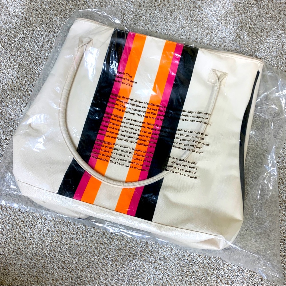 Beige Large Tote Bag